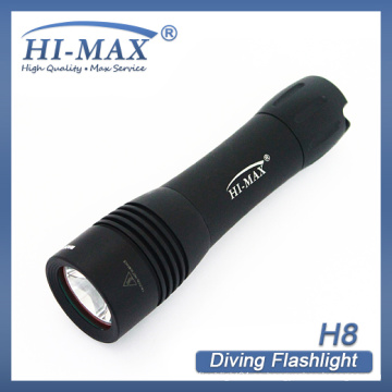 Hi-Max OEM profesional de buceo LED linterna Cree T6 cueva luz de buceo